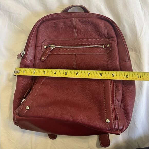 VTG Wilson Leather Mini Backpack Purse 10x9x4” Handbag Red - Picture 3 of 14